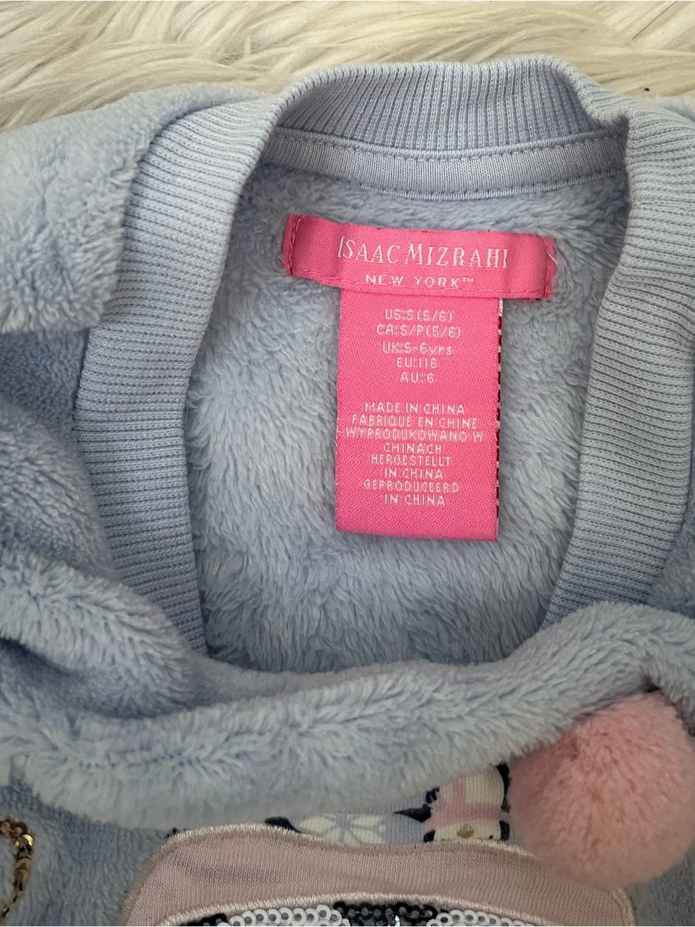 {Isaac Mizrahi} Plush Penguin Sweatshirt with Matching Fleece Lined Leggings